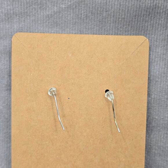 Black Teardrop Hook Floral Handmade Earrings JB1E4 - Picture 4 of 4